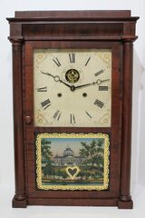 Silas B. Terry/Samuel Terry 8-day brass movement shelf clock, 1828–1835.