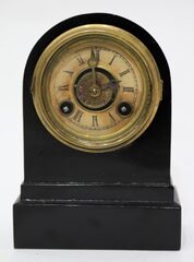 Terry Clock Co. small iron case time and alarm, 1867-1880.