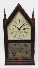 Forestville Hardware & Clock Co. “Thirty Hour Time-piece” sub-miniature steeple, 1853–1855.