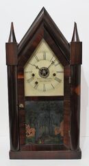 Beach & Byington thirty-hour triple fusee steeple, ca. 1840.