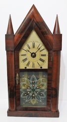 Chauncey Jerome oversized steeple with reversed fusee, 1845–1853.