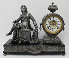 Ansonia Clock Co. “Denis Papin” figural, ca. 1894.