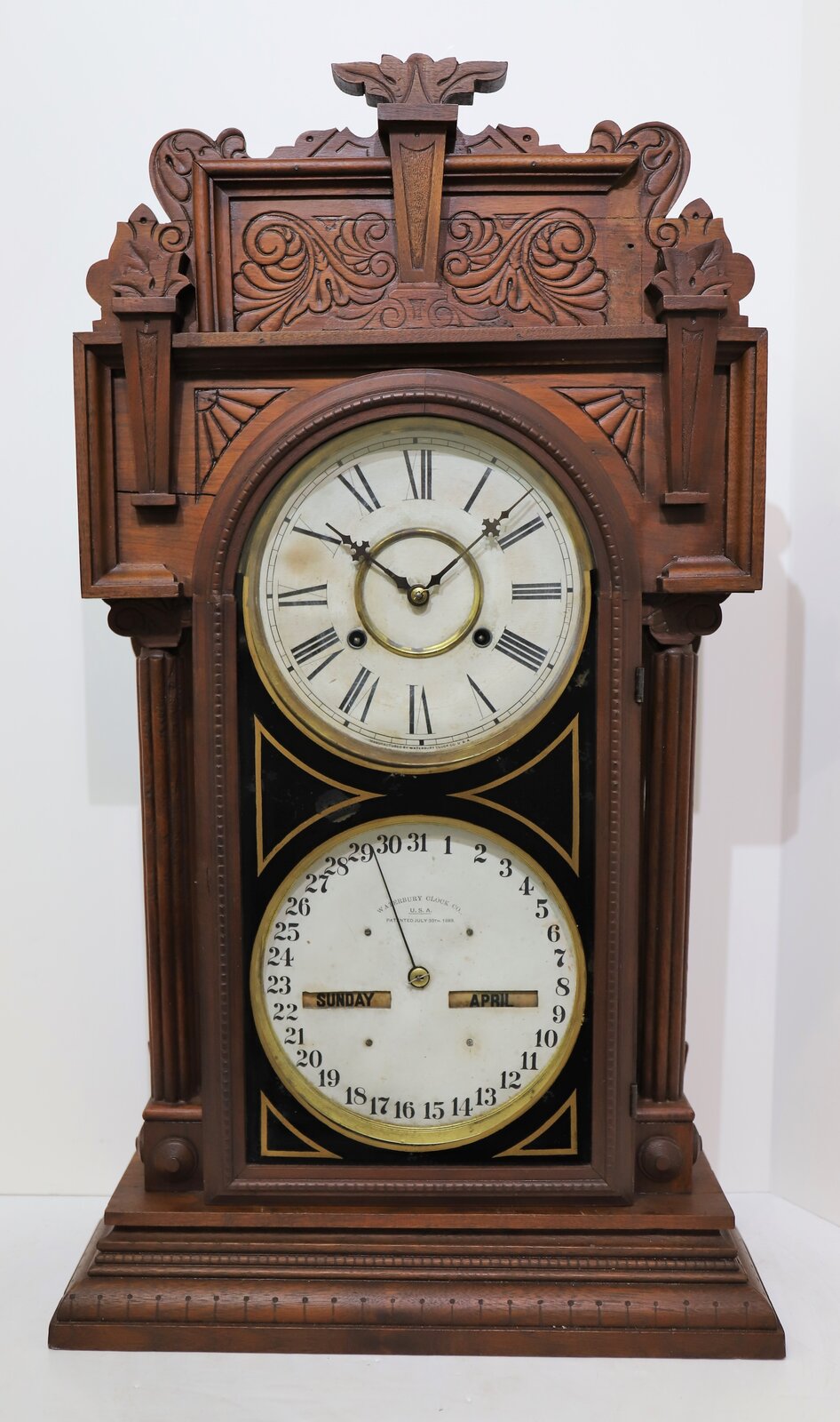 Waterbury Clock Co. “Calendar No. 43”, ca. 1912. — Antique Clocks Price Guide