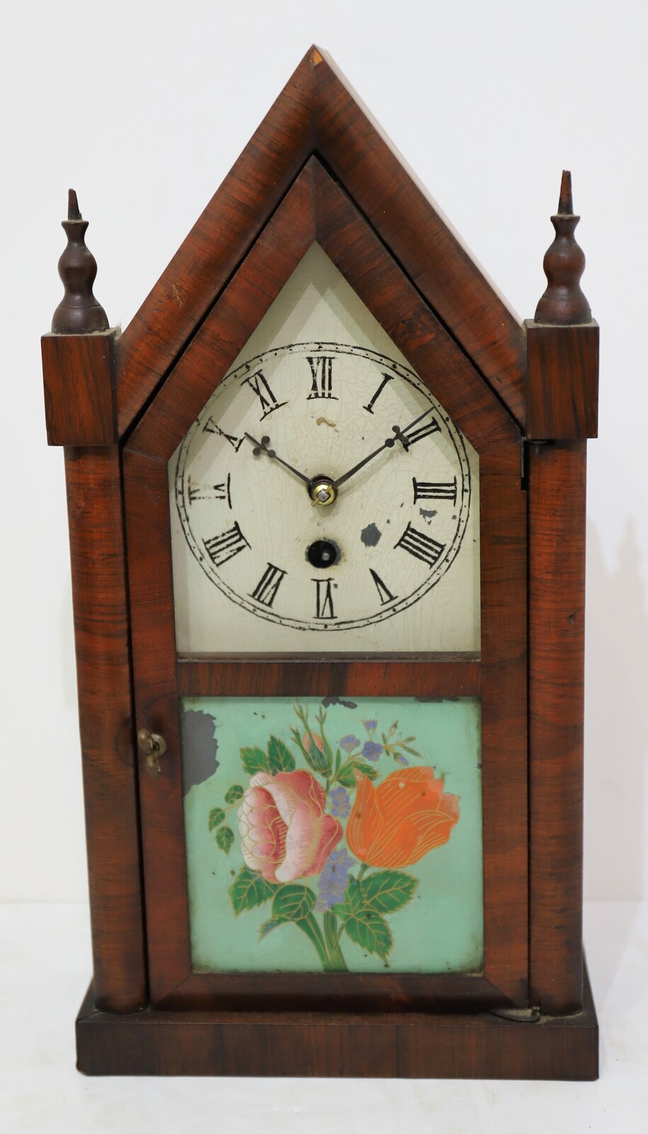 Unknown maker miniature steeple, ca. 1870? — Antique Clocks Price Guide