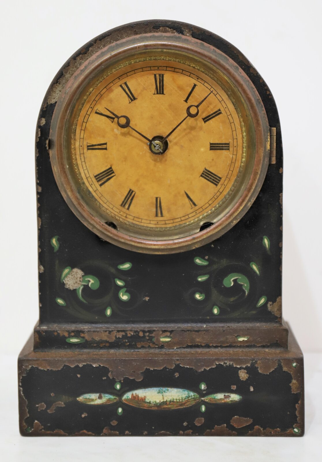 Terry Clock Co. iron case clock, 1867-1880. — Antique Clocks Price Guide
