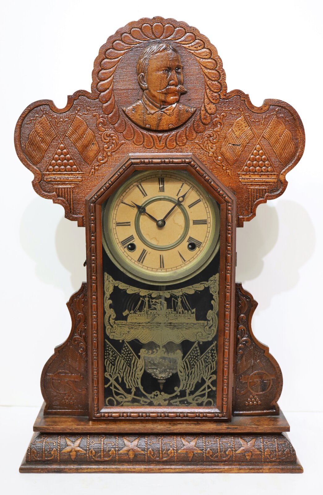 E. Ingraham Co. “Dewey”, ca. 1899. — Antique Clocks Price Guide