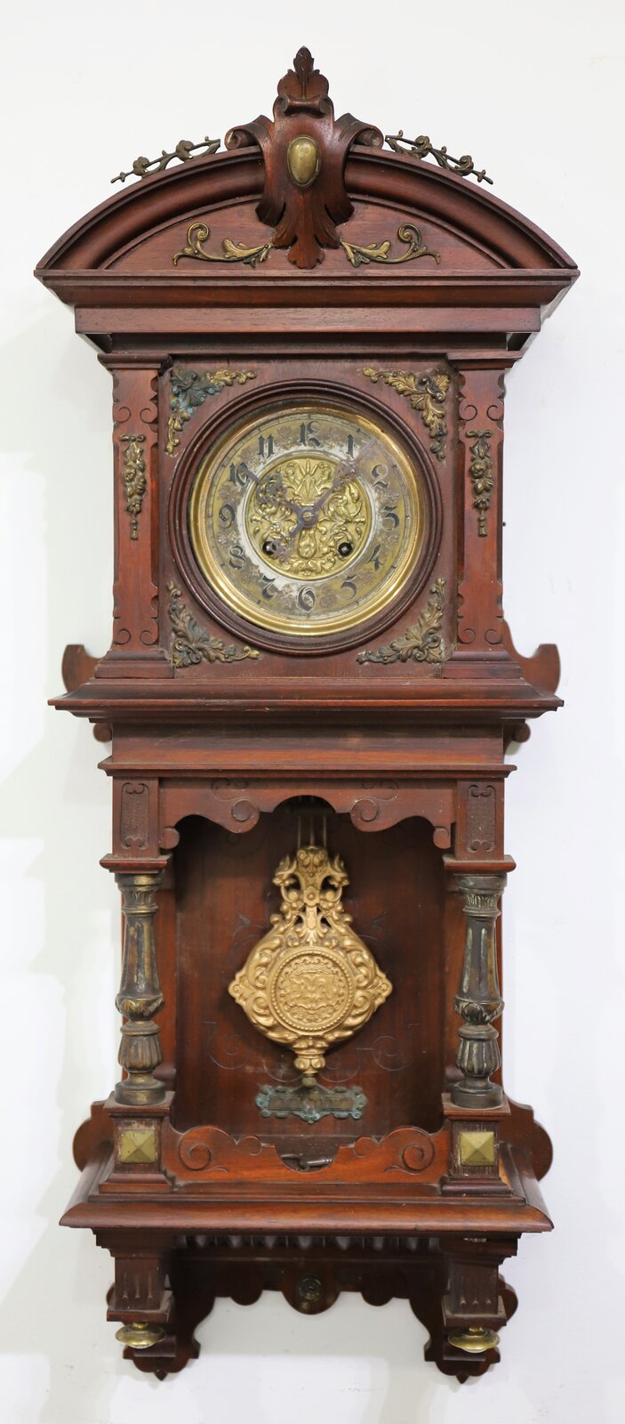 Gustav Becker open-well wall clock, ca. 1925. — Antique Clocks Price Guide