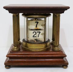 German “flip clock”, ca. 1920.