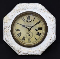 Jerome & Co. lever spring with porcelain dial surround, ca. 1850.