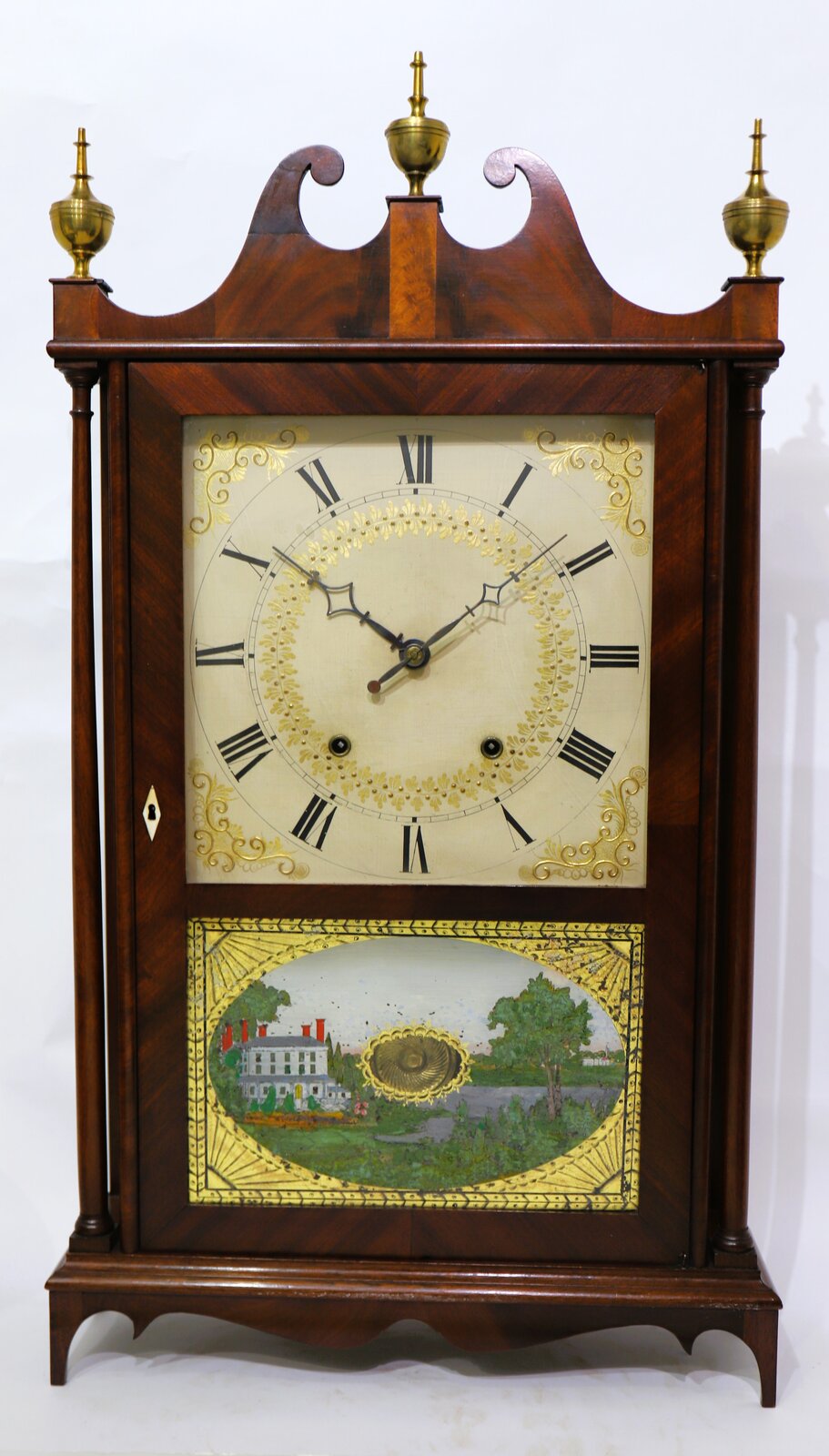 Eli & Samuel Terry pillar & scroll, 1824-1827. — Antique Clocks Price Guide