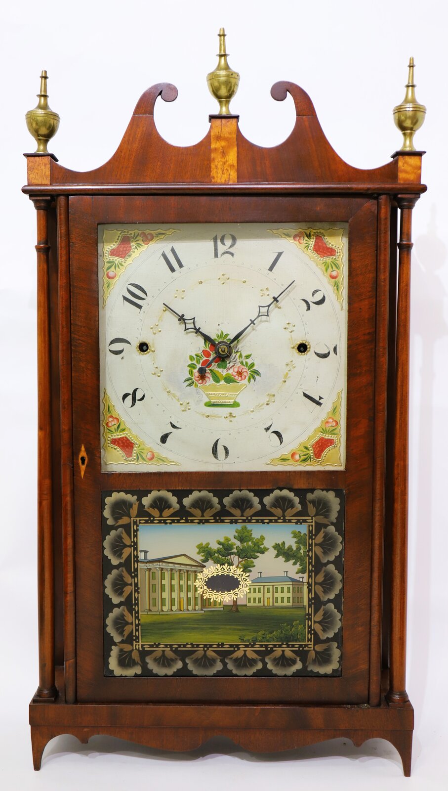 Norris North pillar & scroll, 1822-1824. — Antique Clocks Price Guide