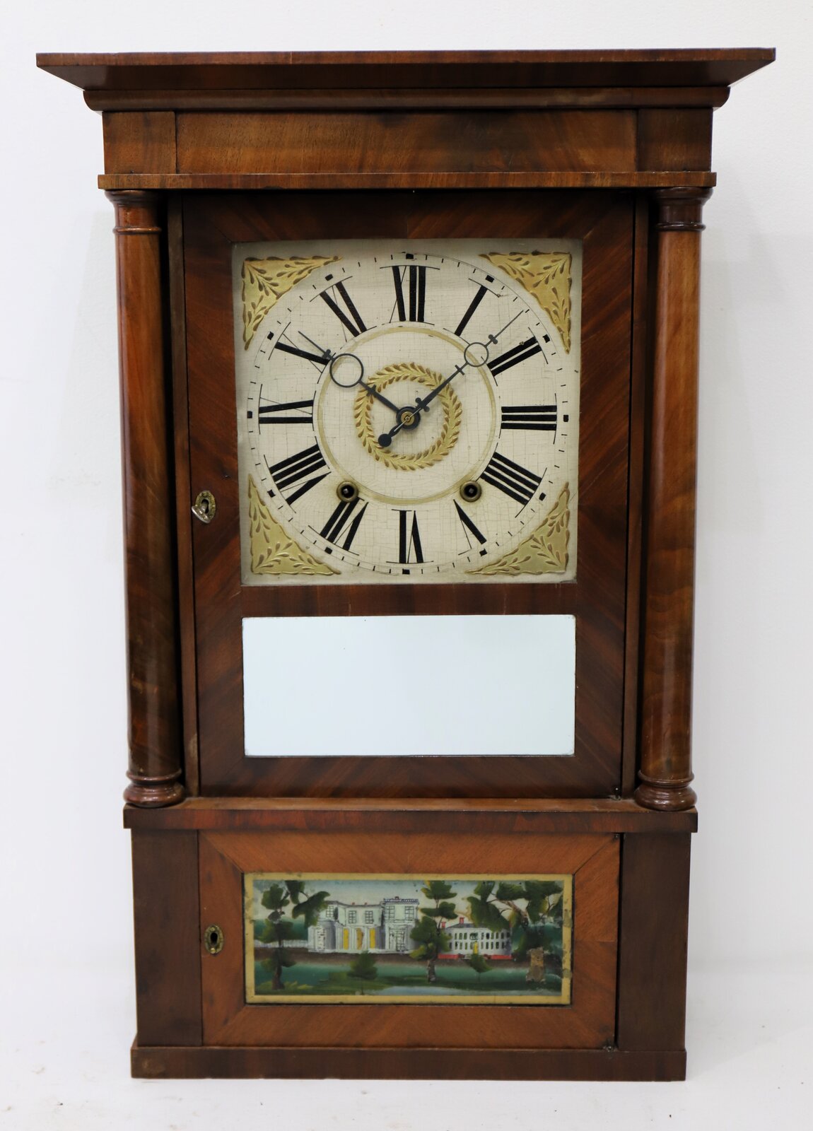 Williams, Orton & Preston 30-hour empire shelf clock, 1837-1843. — Antique Clocks Price Guide