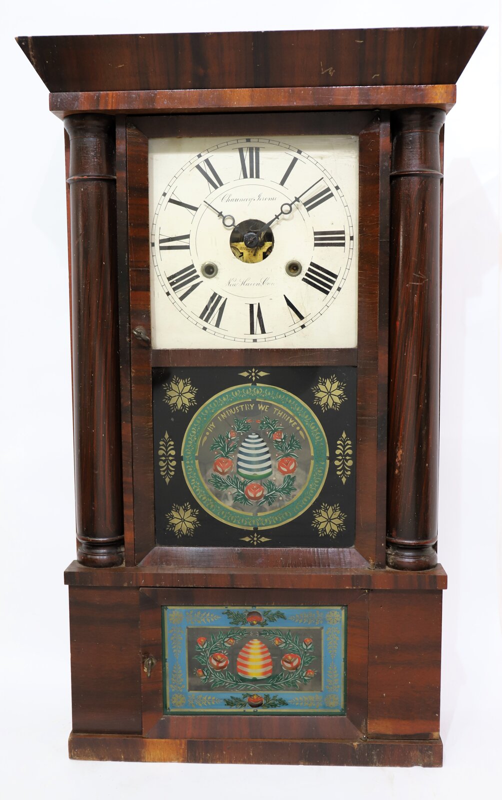 Chauncey Jerome column & cornice, ca. 1850. — Antique Clocks Price Guide