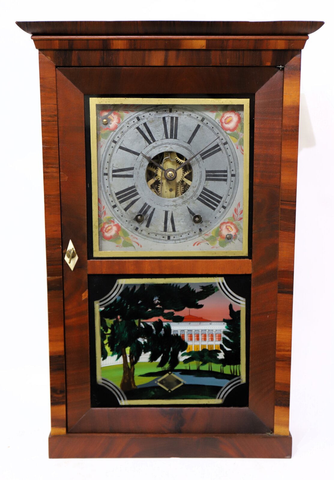 E.C. Brewster & Co. spring-driven shelf clock, 1840–1843. — Antique Clocks Price Guide