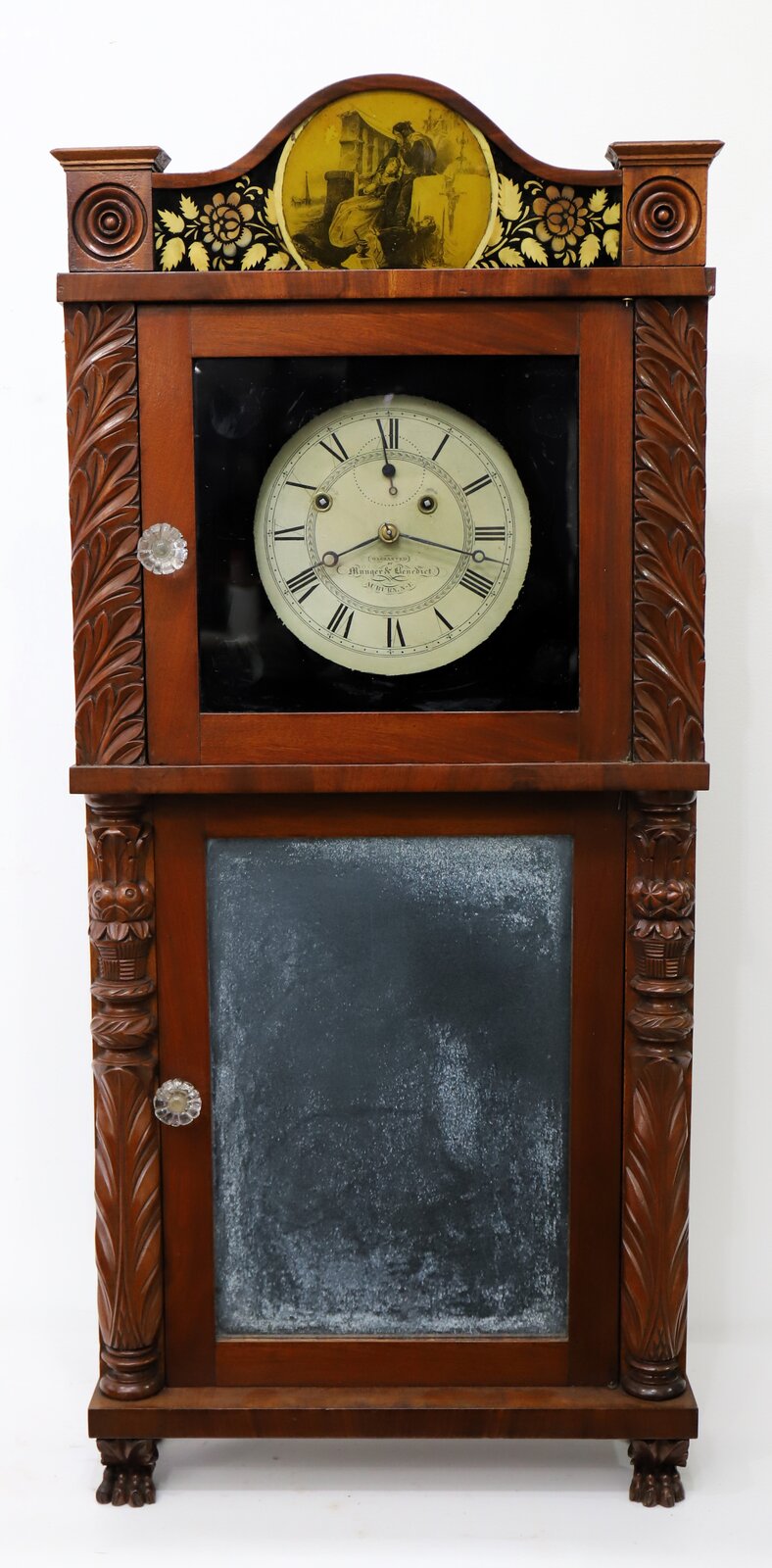 Munger & Benedict “Patent Eight-day Brass Clock”, 1831-1833. — Antique Clocks Price Guide