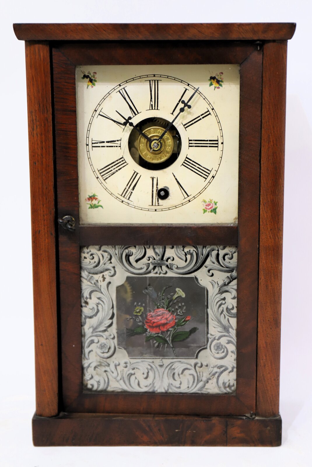 Smith & Goodrich 8-day miniature shelf clock with alarm, 1847-1852. — Antique Clocks Price Guide