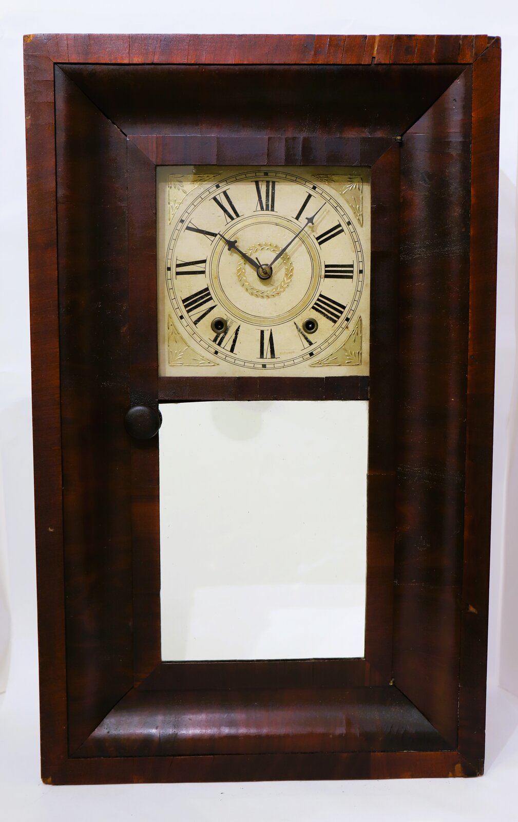 John Hunt (Farmington, CT) 30-hour wooden works OG, ca. 1830-1840. — Antique Clocks Price Guide