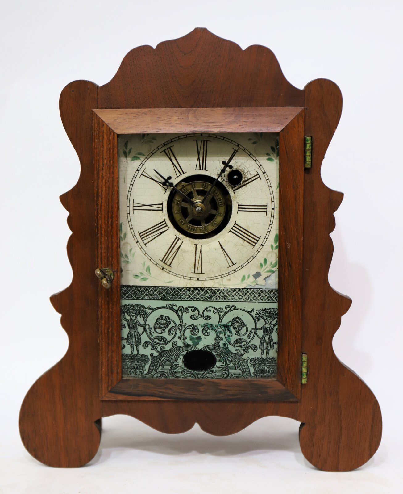 Terhune & Edwards miniature scroll-front, 1859-1872. — Antique Clocks Price Guide