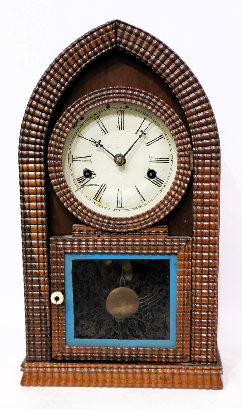 E.N. Welch miniature ripple-front beehive,ca. 1860. — Antique Clocks Price Guide