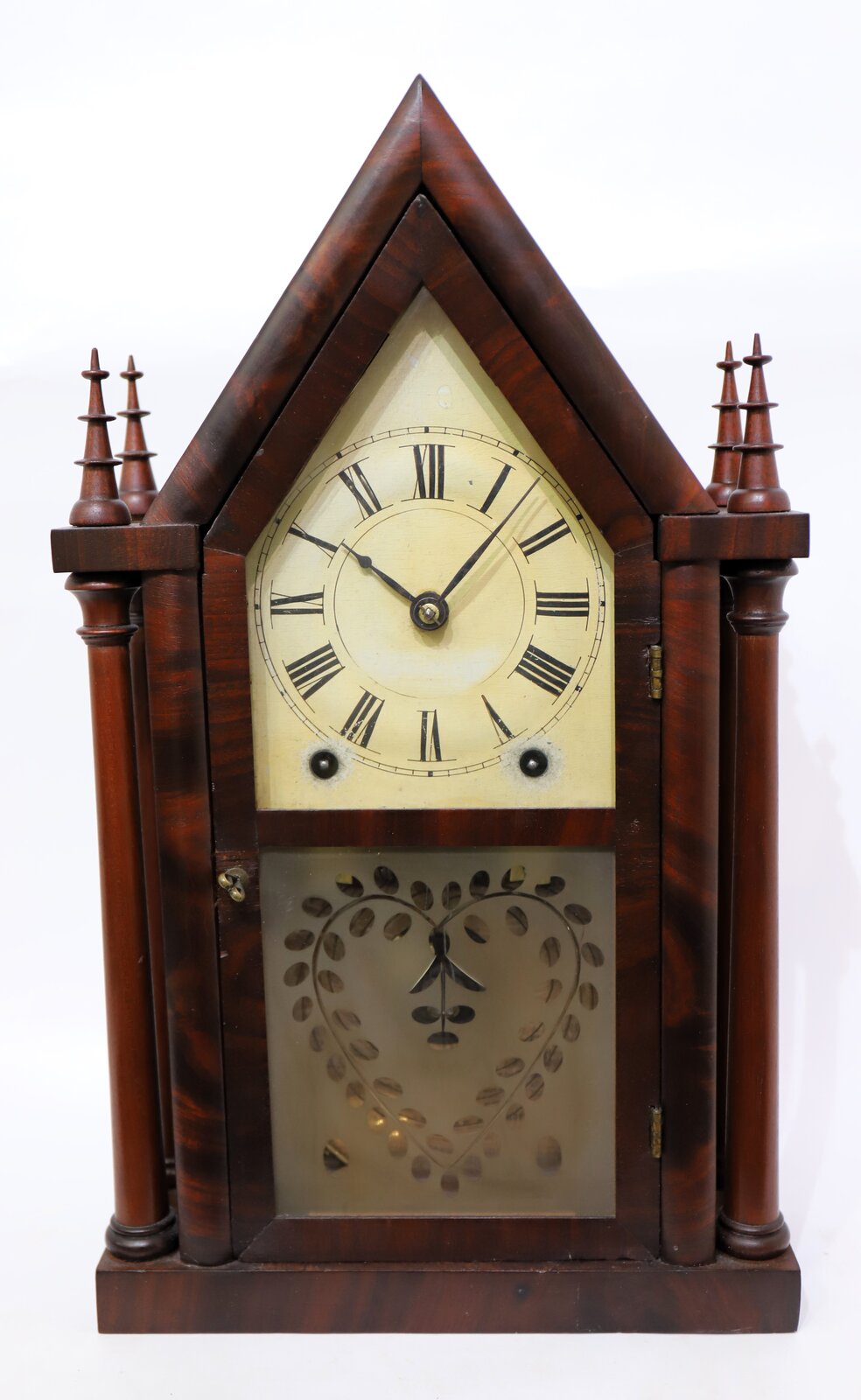Brewster & Ingrahams four post steeple, 1843-1852. — Antique Clocks Price Guide