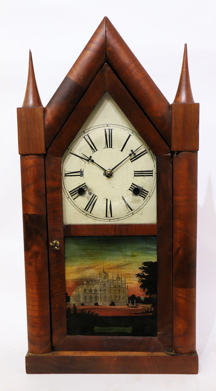 Chauncey Jerome fusee steeple, 1845-1850. — Antique Clocks Price Guide