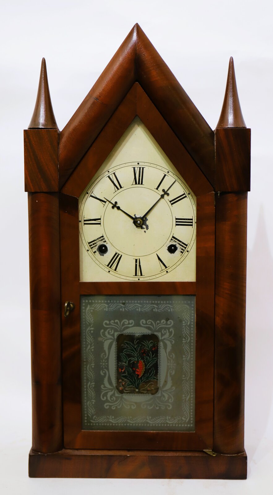 Chauncey Boardman with J.A. Wells steeple fusee, 1848-1850. — Antique Clocks Price Guide
