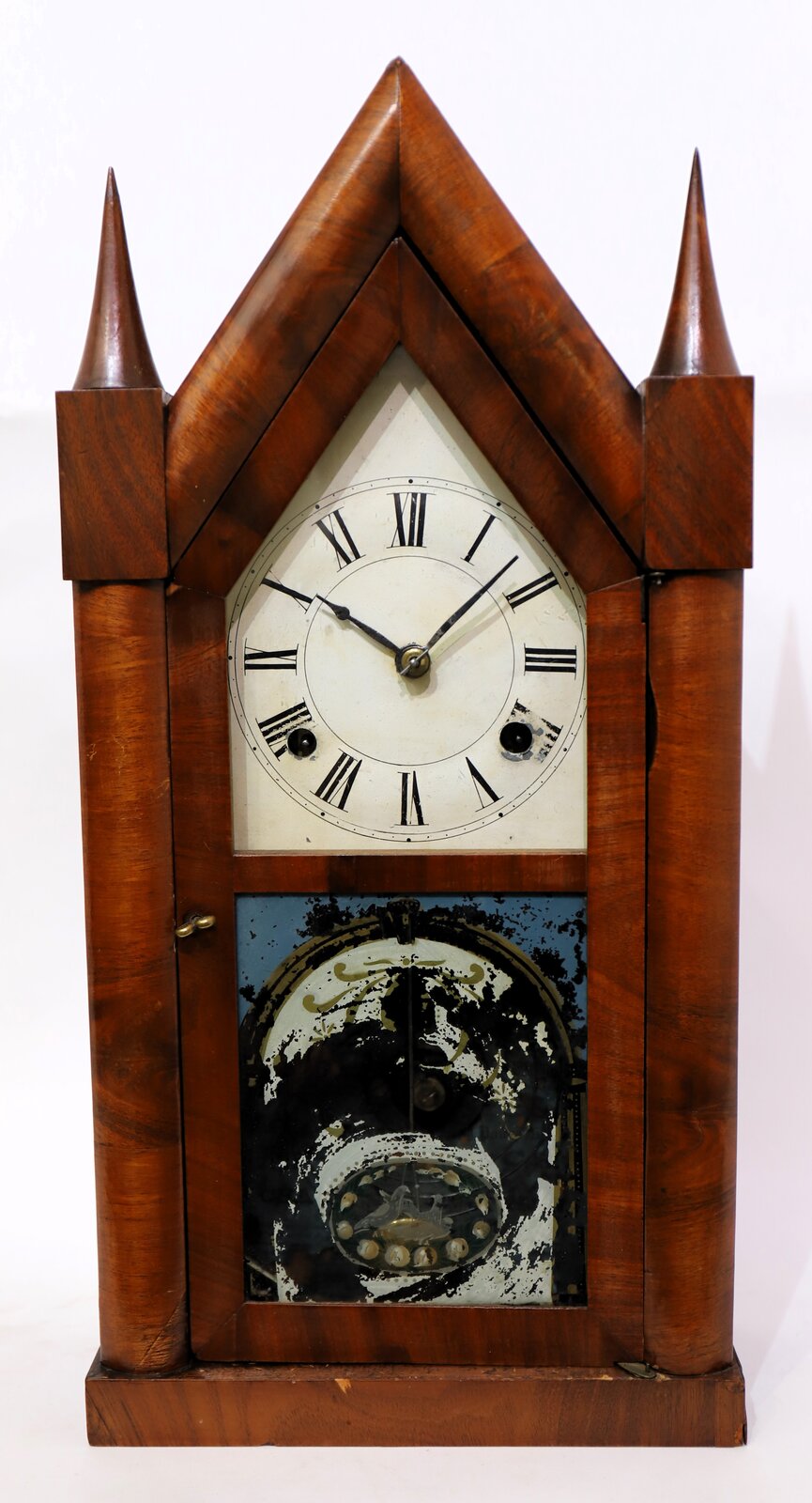 Chauncey Boardman 30-hour steeple fusee, 1847-1850. — Antique Clocks Price Guide