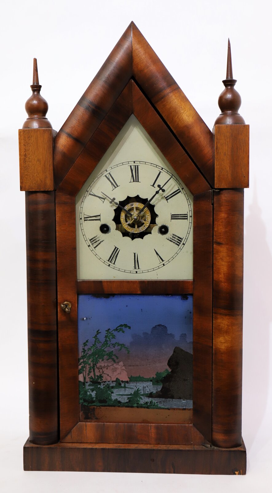 American Clock Co. 30-hour steeple, 1850-1879. — Antique Clocks Price Guide