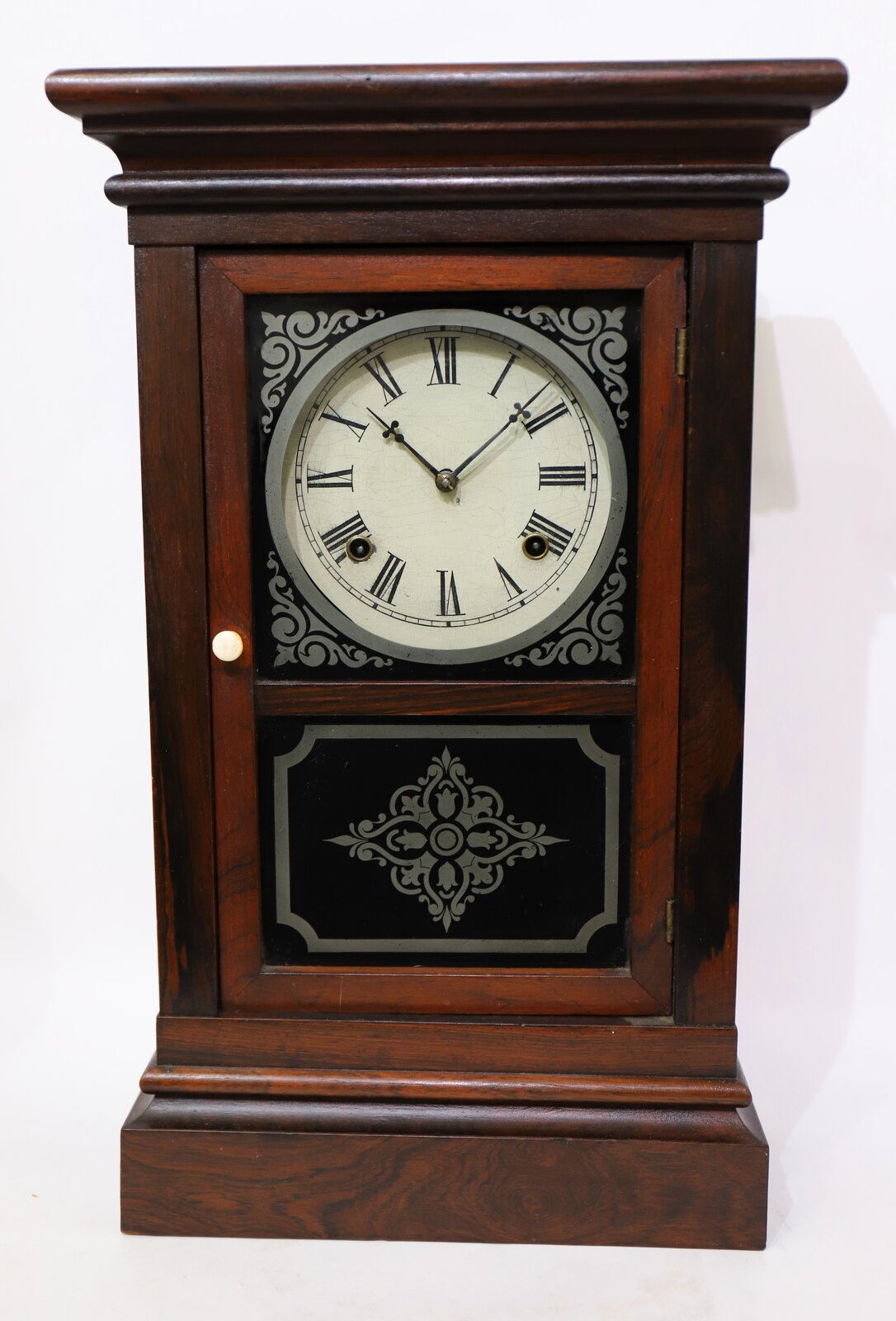 Waterbury Clock Co. shelf clock, ca. 1880. — Antique Clocks Price Guide