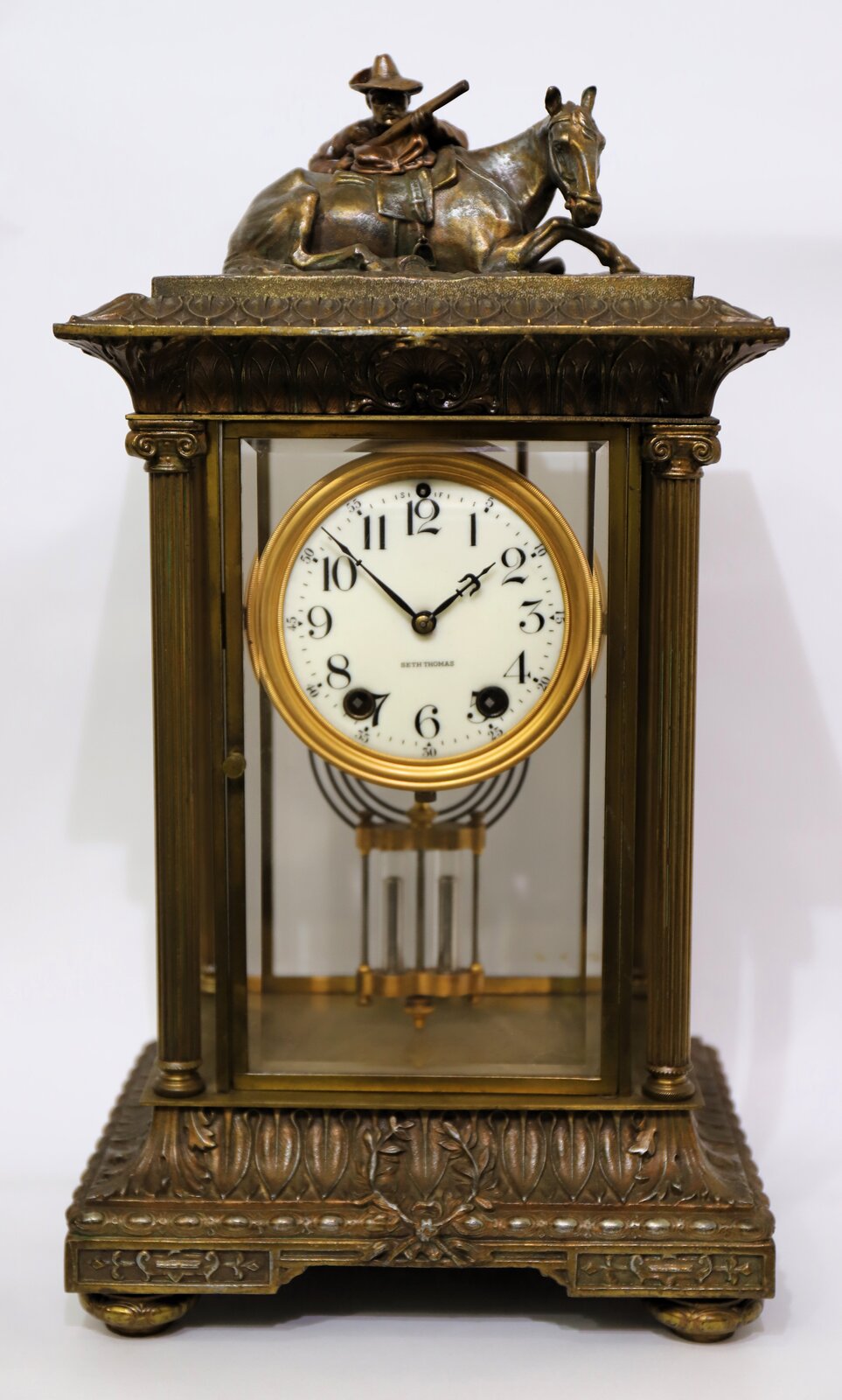 Seth Thomas Clock Co. “Empire No. 25” (Rough Rider), ca. 1909. — Antique Clocks Price Guide