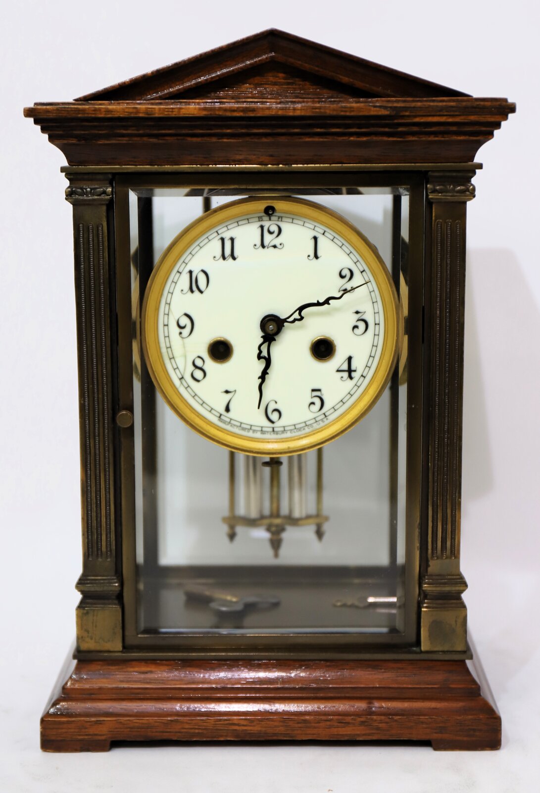 Waterbury Clock Co. “Marnay” crystal regulator, ca. 1914. — Antique Clocks Price Guide