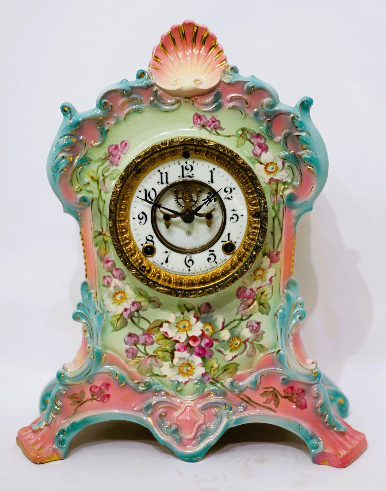 Ansonia Clock Co. “La Floride”, ca. 1914. — Antique Clocks Price Guide