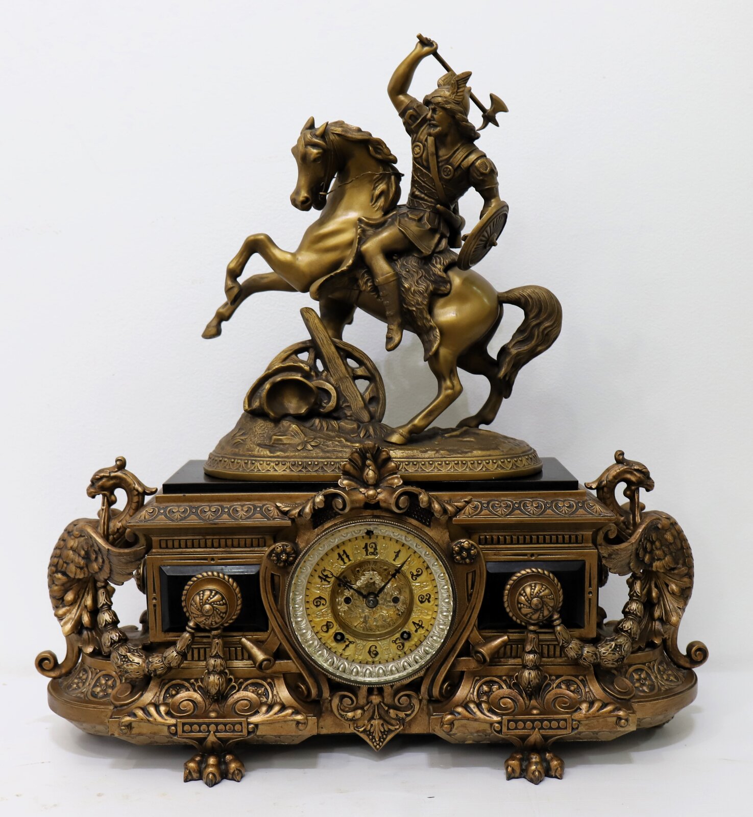 Ansonia Clock Co. “Eureka with Dagobert”, ca. 1894. — Antique Clocks Price Guide
