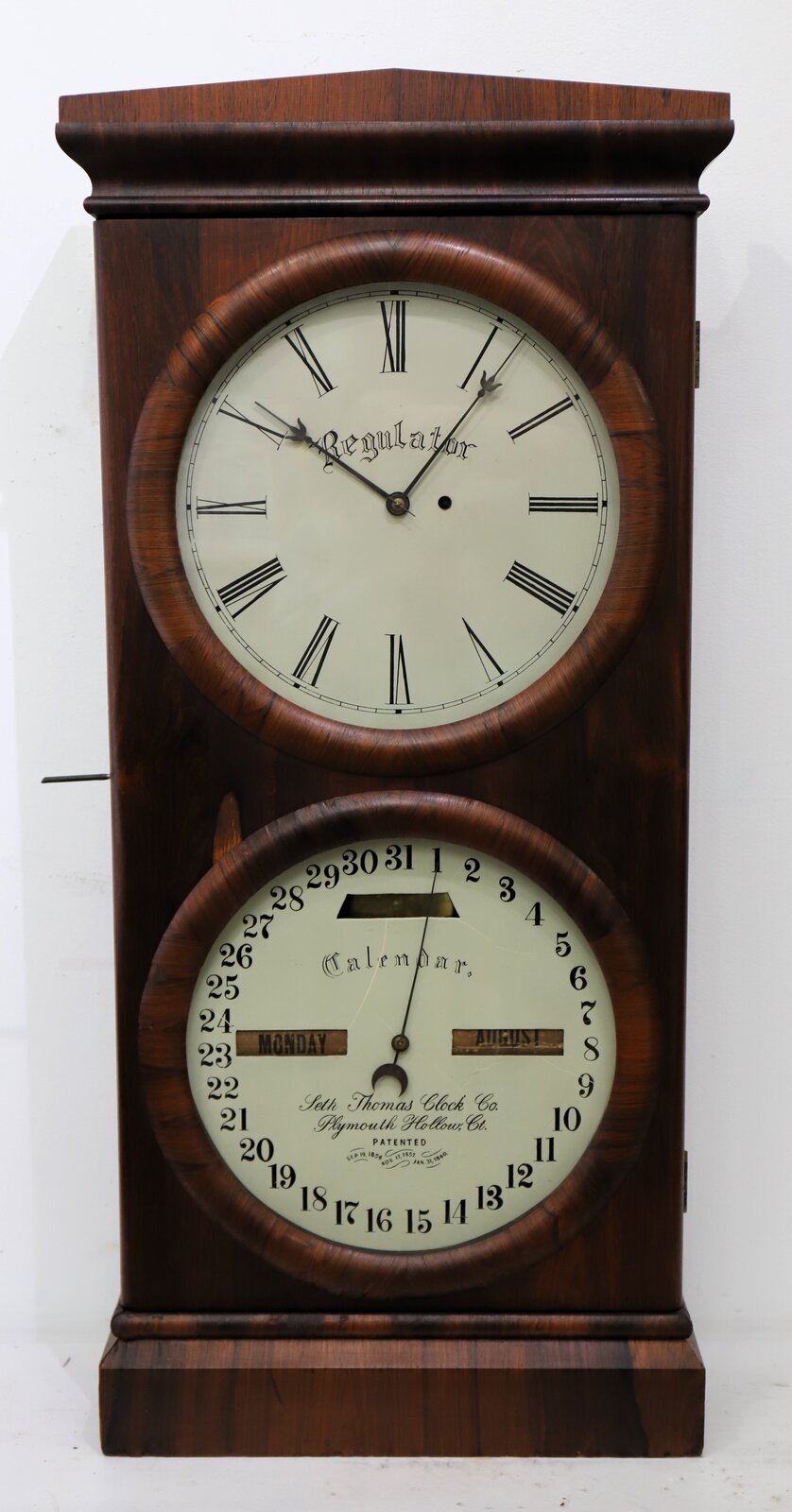 Seth Thomas Clock Co. “Office Calendar No. 2”, ca. 1870. — Antique Clocks Price Guide