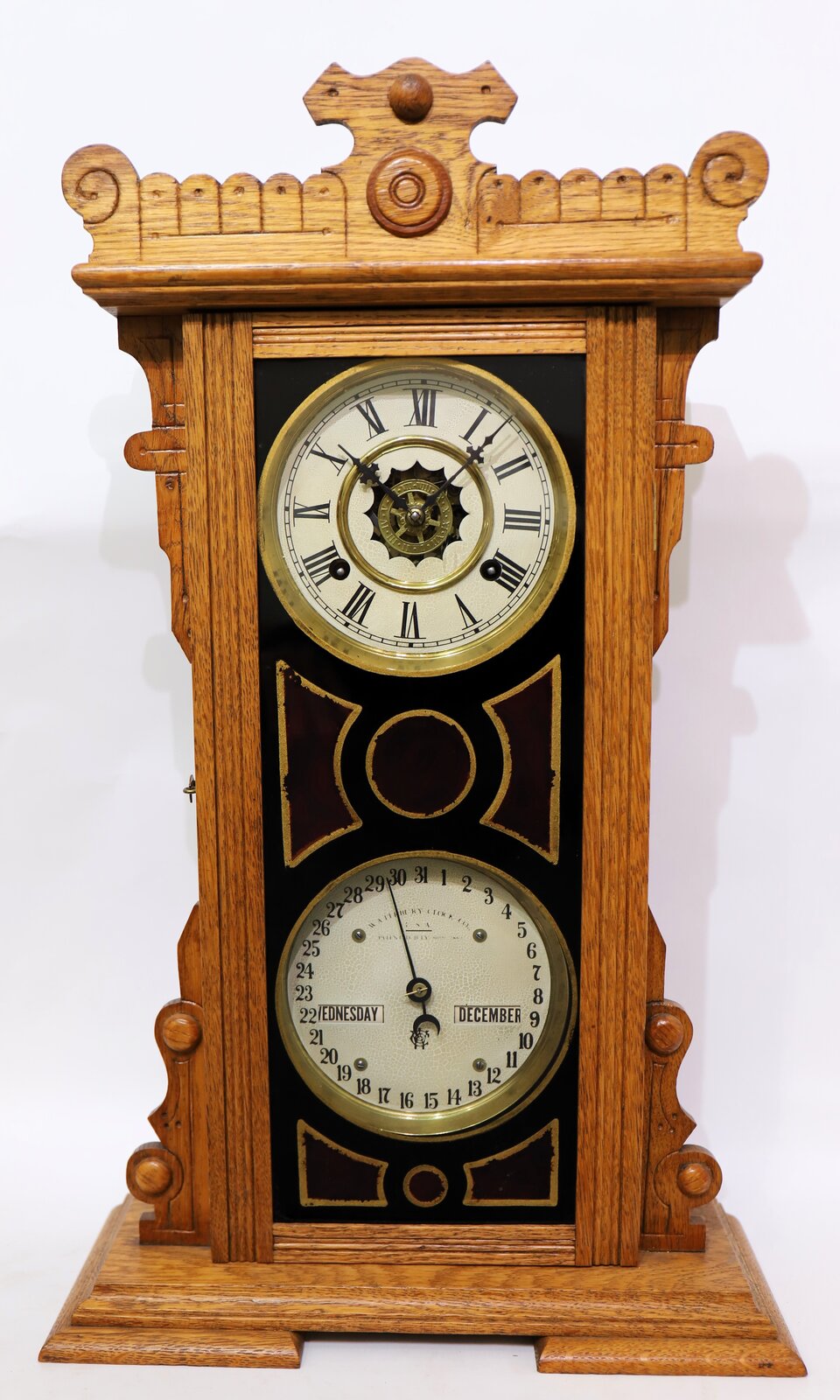 Waterbury Clock Co. “Calendar No. 44”, ca. 1904. — Antique Clocks Price Guide