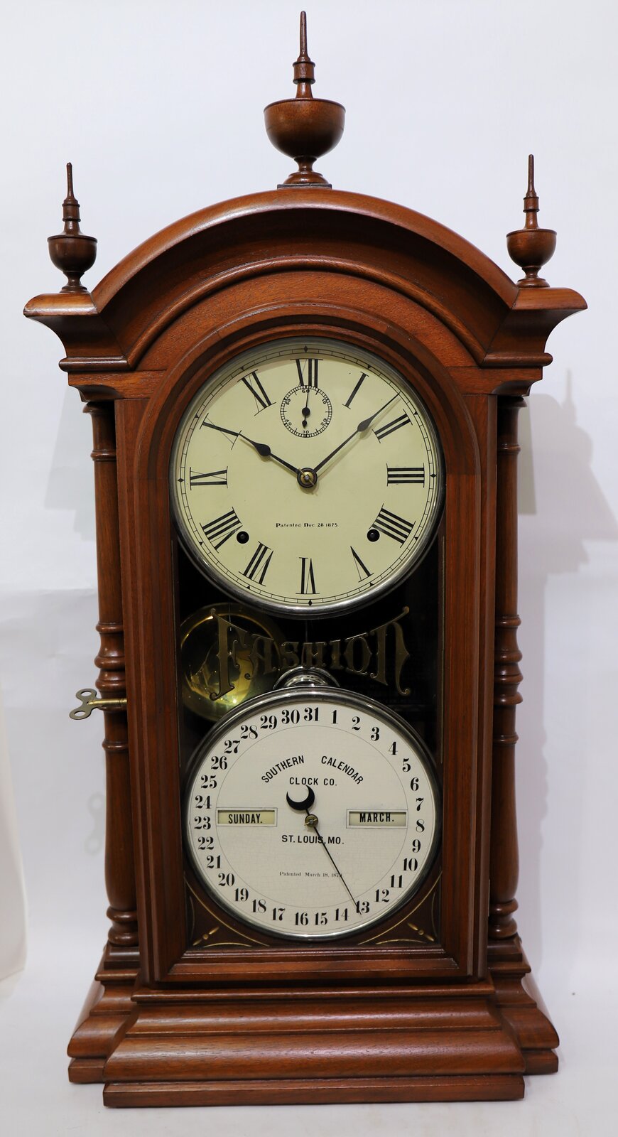 Southern Calendar Clock Co. “Fashion No. 3”, ca. 1878. — Antique Clocks Price Guide