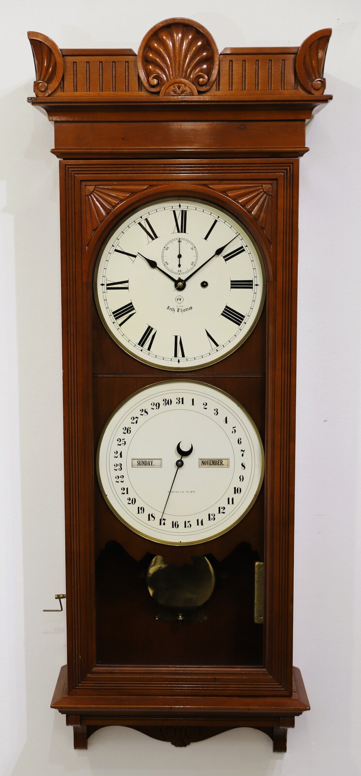 Seth Thomas Clock Co. “Office Calendar No. 12”, ca. 1892. — Antique Clocks Price Guide
