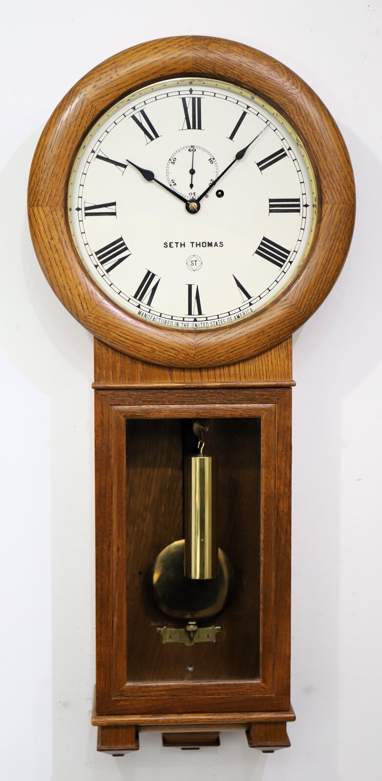 Seth Thomas Clock Co. “Regulator No. 2” REISSUE, 1976. — Antique Clocks Price Guide