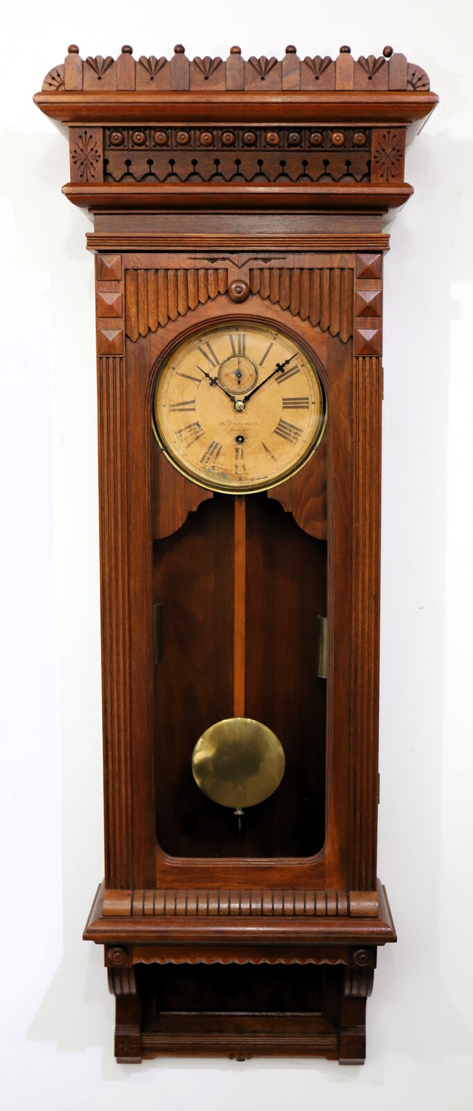 Wm L Gilbert Clock Co. “Regulator No. 11”, ca. 1891. — Antique Clocks Price Guide