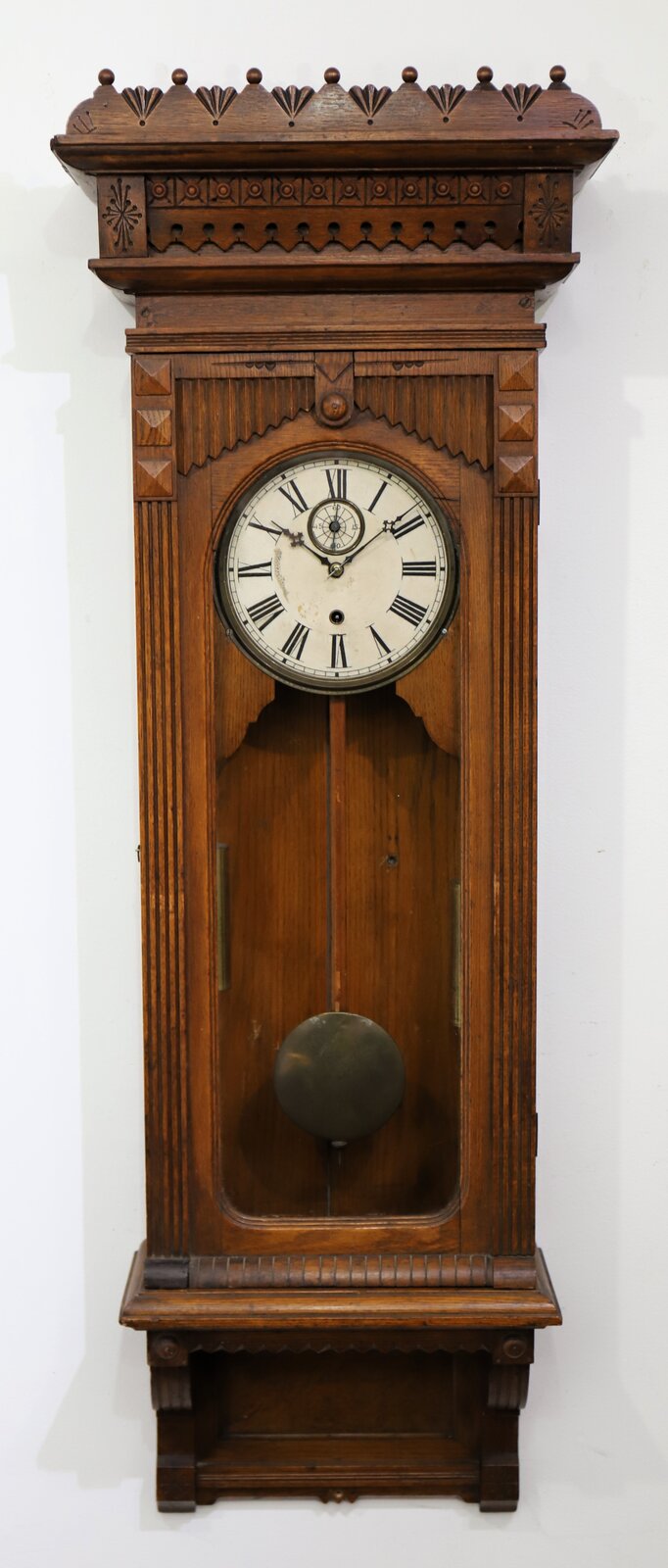 Wm L Gilbert Clock Co. “Regulator No. 11”, ca. 1891. — Antique Clocks Price Guide