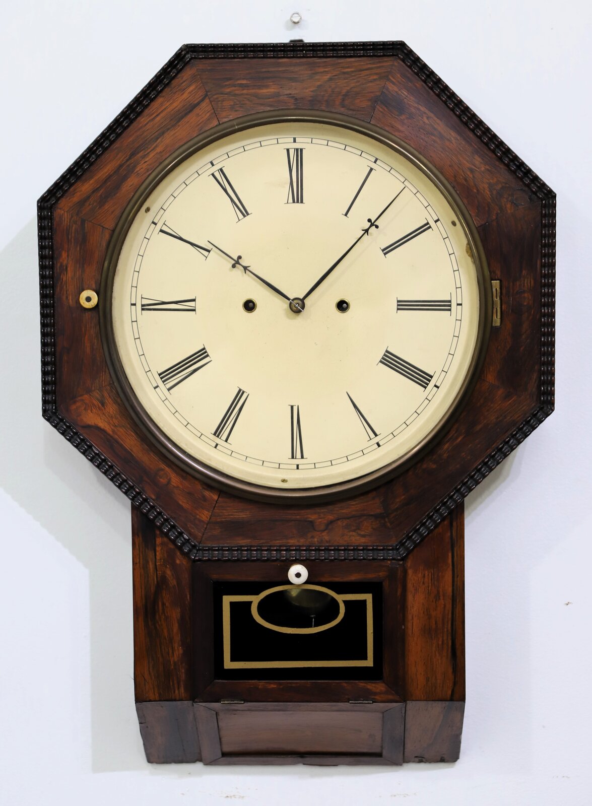 Atkins Clock Co. “Octagon Drop XX” with 30-day fusee, ca. 1860. — Antique Clocks Price Guide