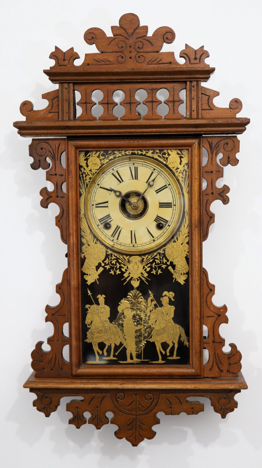E.N. Welch Mfg. Co. special order wall clock, ca. 1896. — Antique Clocks Price Guide