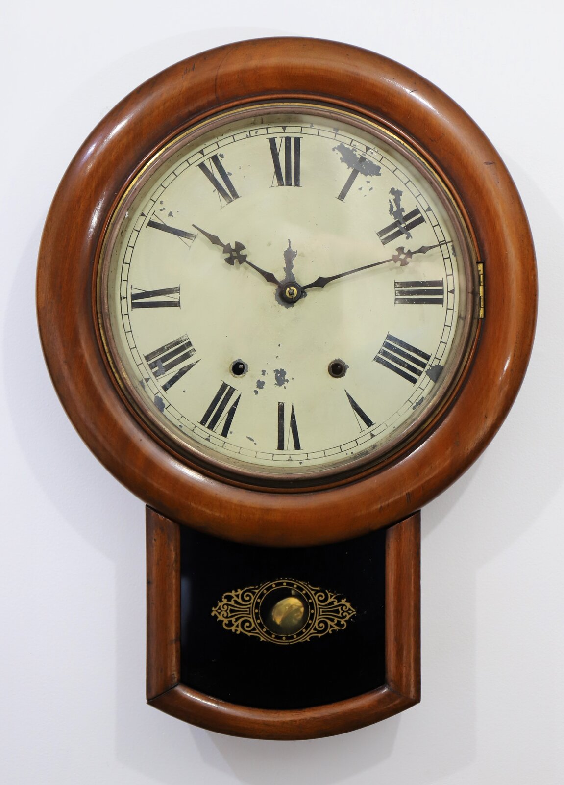 American Clock Co. round drop, 1851-1859. — Antique Clocks Price Guide