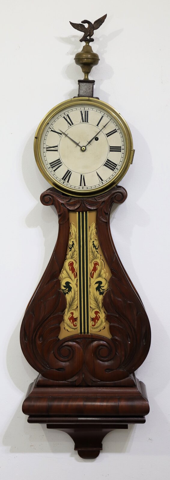Joshua Seward (attr.) lyre banjo, 1830–1835. — Antique Clocks Price Guide