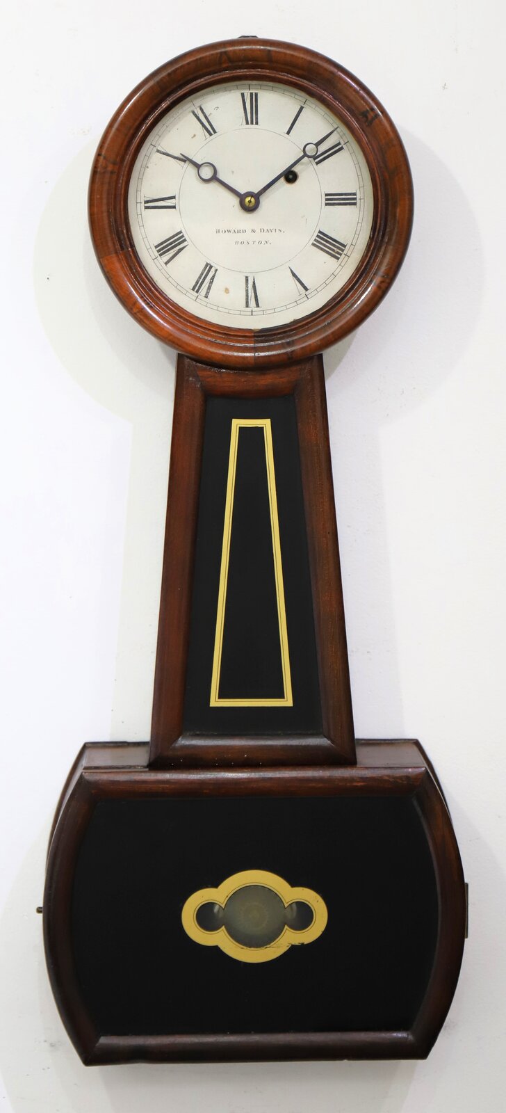 Howard & Davis “No. 4 Regulator” banjo, ca. 1858. — Antique Clocks Price Guide