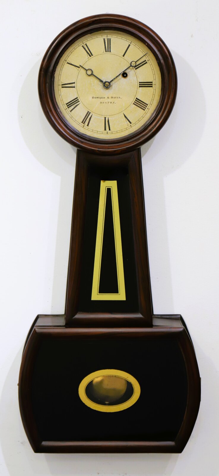 Howard & Davis “No. 4 Regulator” banjo, ca. 1858. — Antique Clocks Price Guide