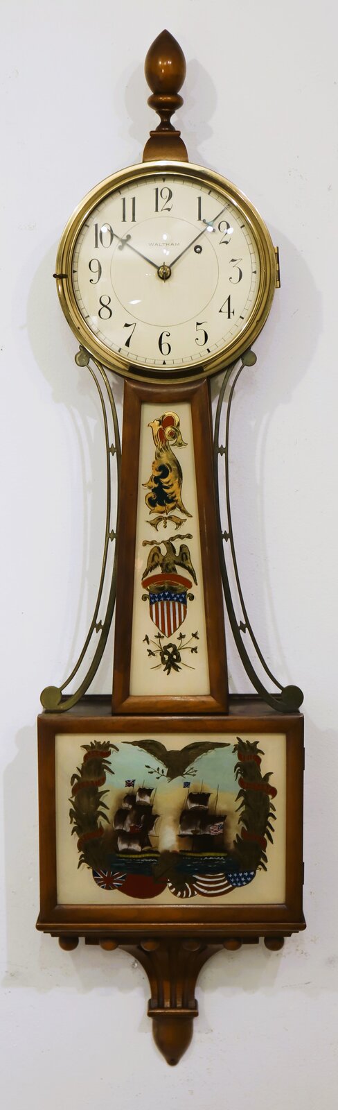 Waltham Watch Co. “No. 1500” banjo, ca. 1927. — Antique Clocks Price Guide