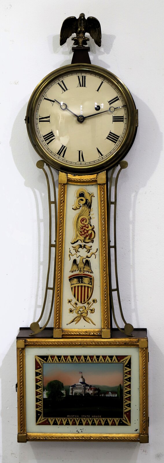 E. Howard gilt banjo, ca. 1920. — Antique Clocks Price Guide