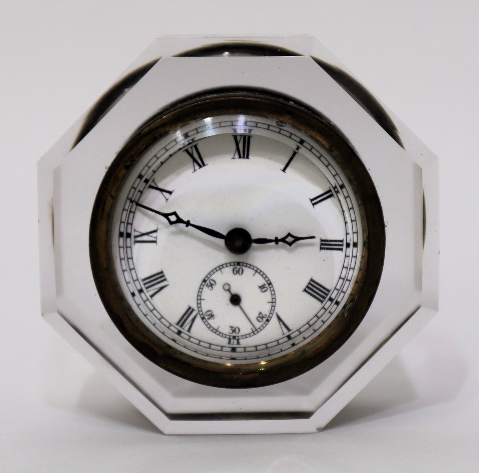 E.N. Welch Manufacturing Co. “Jewel” paperweight timepiece, ca. 1885. — Antique Clocks Price Guide