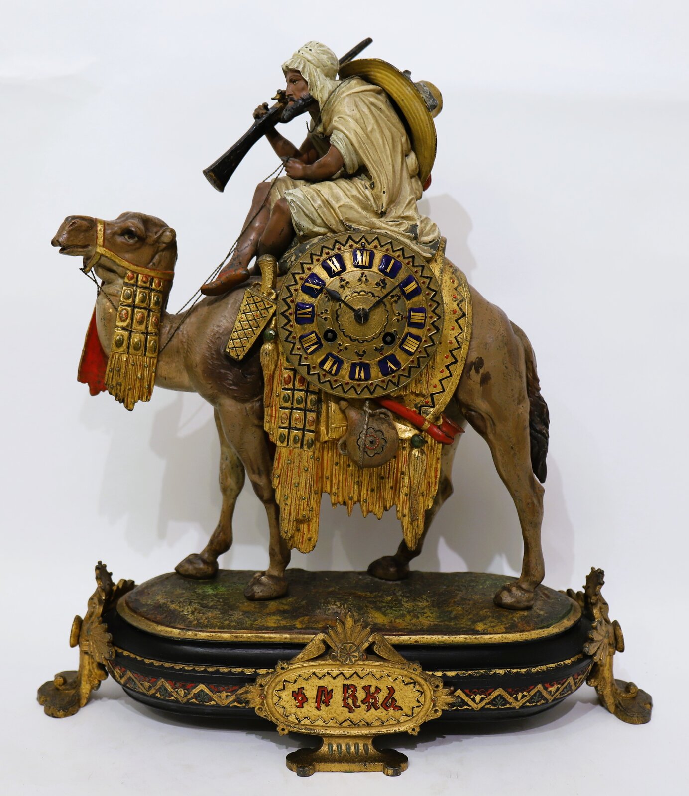 French Bedouin camel-rider, ca. 1900. — Antique Clocks Price Guide